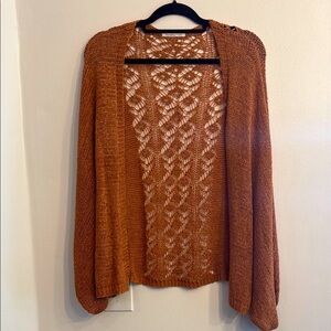 Versona Women's Open Knit Bat-Wing Shrug Sweater